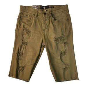 Green denim shorts sz 30